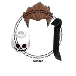 G0185 Série Halloween : Figurines de construction en plastique DIY miniatures pour enfants - <span class=keywords><strong>Petit</strong></span> <span class=keywords><strong>garçon</strong></span>, Sorcière, Loup-<span class=keywords><strong>garou</strong></span>, Citrouille rieuse - Product Image 2