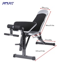 Banc de gymnastique pour homme, set pour exercices de résistance, réglable et portable