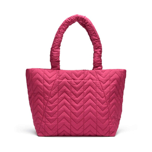 Marca <span class=keywords><strong>Paparazzi</strong></span> 2027AW Personalizada # Bolso Tote Acolchado de Nailon Suave en Forma de V, Modelo PA0417, Directo de Fábrica, Bolso de Mano para Mujer - Product Image 3