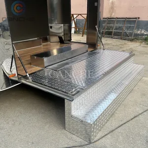 Carrito de Escenario Móvil Personalizado de Acero Inoxidable, Remolque LED para Exhibición Publicitaria en Exteriores - Product Image 6
