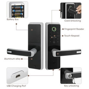 Cerradura Inteligente Locstar <span class=keywords><strong>Zwave</strong></span> TTlock Wifi Electrónica Digital con Huella Dactilar, Tarjeta, Contraseña, Pestillo Único, Cerradura Inteligente de Embutir - Product Image 5