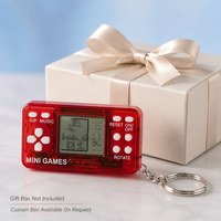 Porte-clés en PVC léger en forme de mini console de jeu rétro classique nostalgique, pendentif pour sac d'école, vente en gros