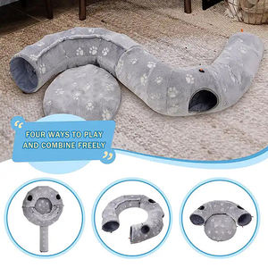 Tunnel de beignet de chat en peluche pliable pliable en gros - Product Image 3