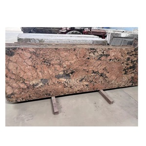 Dalle de granit rouge nord de l'Alaska authentique polie avec des couleurs riches pour les comptoirs personnalisés modernes dosserets revêtement de sol de patio - Product Image 1