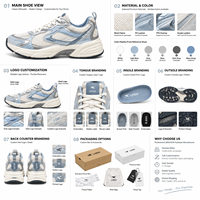 Chaussures de sport personnalisées pour la course à pied, doublure en mesh, toutes saisons, baskets athlétiques, vente en gros d'usine pour hommes et femmes, chaussures d'entraînement