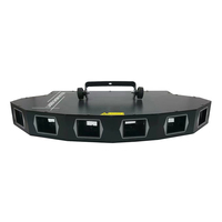 Projecteur laser de scène à 6 lentilles DMX512, pleine couleur, à balayage, faisceau RGB, éclairage de fête DJ/discothèque, IP54, en alliage d'aluminium