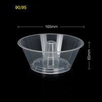 Tasse d'emballage en plastique jetable tasse chaude plateau épaissi plateau de collation de poulet frit marche