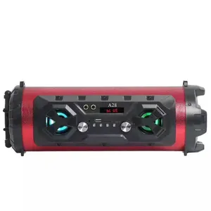 Speaker BT Portabel 4.2 Radio Suara 3D Surround Stereo Bass Keras Subwoofer AUX USB Kartu TF Karaoke Luar Ruangan Loudspeaker dengan Mic