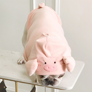 เสื้อฮู้ดลายหมูสำหรับสัตว์เลี้ยง สุนัข แมว ฤดูใบไม้ผลิ ฤดูใบไม้ร่วง ชุดน่ารักทันสมัยสำหรับทุกฤดูกาล - Product Image 2