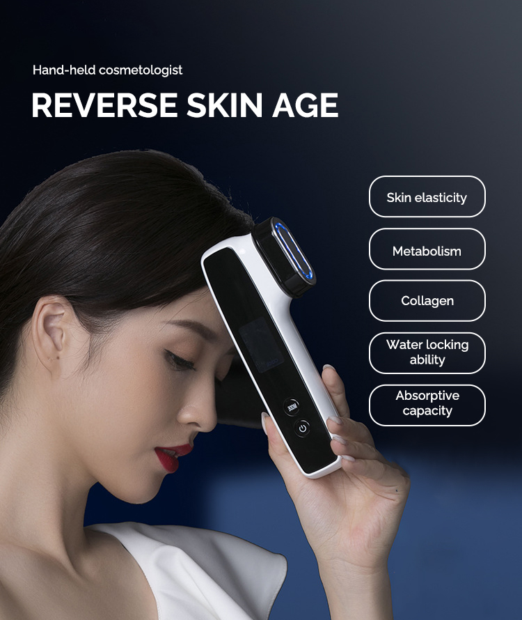 Facial Mesotherapy Electroporation LED Photon RF Face Lifting Tightener Machine