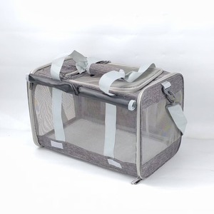 Nouveau sac de transport pliable pour animaux de compagnie - Sac à bandoulière chaud doublé en polaire pour chat et chien - Product Image 4