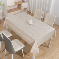 Nappe Rectangulaire Italienne RNPT Marron Clair à Imprimé Floral Fabrica De Manteles De Mesa