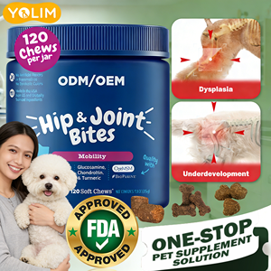 OEM/ODM beschikbaar Beste <span class=keywords><strong>Glucosamine</strong></span> supplement met hoog gehalte voor de gezondheid van de gewrichten van huisdieren Verbeterde gewrichten Gezonde gewrichten voor honden Zachte kauwtabletten - Product Image 1