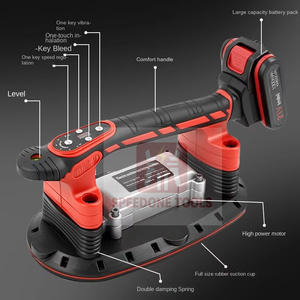 Attrezzo Elettrico Industriale Automatico per Piastrellatura con Motore Brushless 21V per Posa di Piastrelle in Ceramica, Macchina Vibrante con Ventosa per Posa di Piastrelle - Product Image 2
