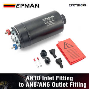 EPMAN 0580254044 Pompe à <span class=keywords><strong>carburant</strong></span> externe en ligne haute performance EFI 400LPH Power Flow <span class=keywords><strong>E85</strong></span> 380 Noir Type court Accessoires EPRYB055G - Product Image 2
