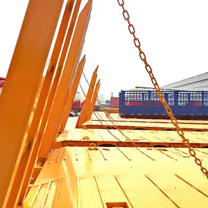 รถพ่วงพื้นเรียบแบบ Gooseneck 3 เพลา สำหรับงานหนัก พร้อมทางลาดสำหรับขาย - Product Image 3