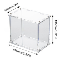 Boîte de protection personnalisée en acrylique pour booster box, démontable, transparente, avec couvercle magnétique, anti-RFID, pour cartes à collectionner