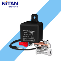 Interrupteur de mise hors tension automobile sans fil, à piles, électromagnétique, anti-fuite, 12V 120A, avec télécommande