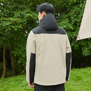 Outdoor 3 In 1 <b>Jacket</b> Unisex Windproof Waterproof <b>Fleece</b> Lined <b>Warm</b> Coat For Hiking Camping Mountaineering Running Fishing - Product Image 5