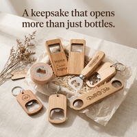 Ouvre-bouteille personnalisé avec logo, manche en bois, pour bar, cadeau, fabrication directe, ouvre-bouteille en bois personnalisé