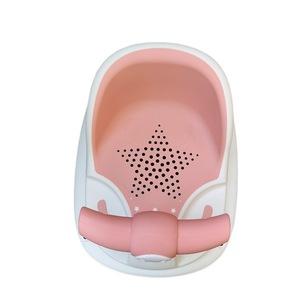 Chaise de bain pour bébé, siège de soutien antidérapant bleu pour 0-12 mois, utilisation aux toilettes, grand format, matériau Pptpr - Product Image 3