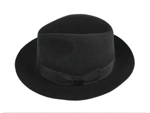 Sombrero Clásico R110 de Fieltro 100% Lana, Ala Ancha, Estilo Fedora Homburg, para Hombre, Informal, para Jazz y Fiestas - Product Image 5