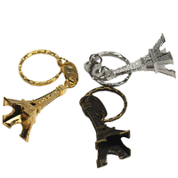 Porte-clés personnalisé en métal 3D Tour Eiffel, souvenir de Paris