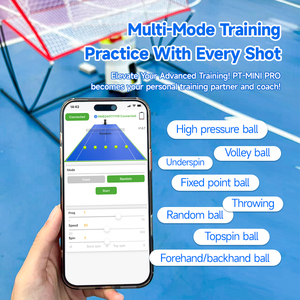 Macchina Lanciapalle da <span class=keywords><strong>Tennis</strong></span> Portatile PUSUN PT MINI <span class=keywords><strong>PRO</strong></span>, Attrezzatura per Allenamento Padel con Rete di Raccolta Palline per Casa e Scuola - Product Image 3