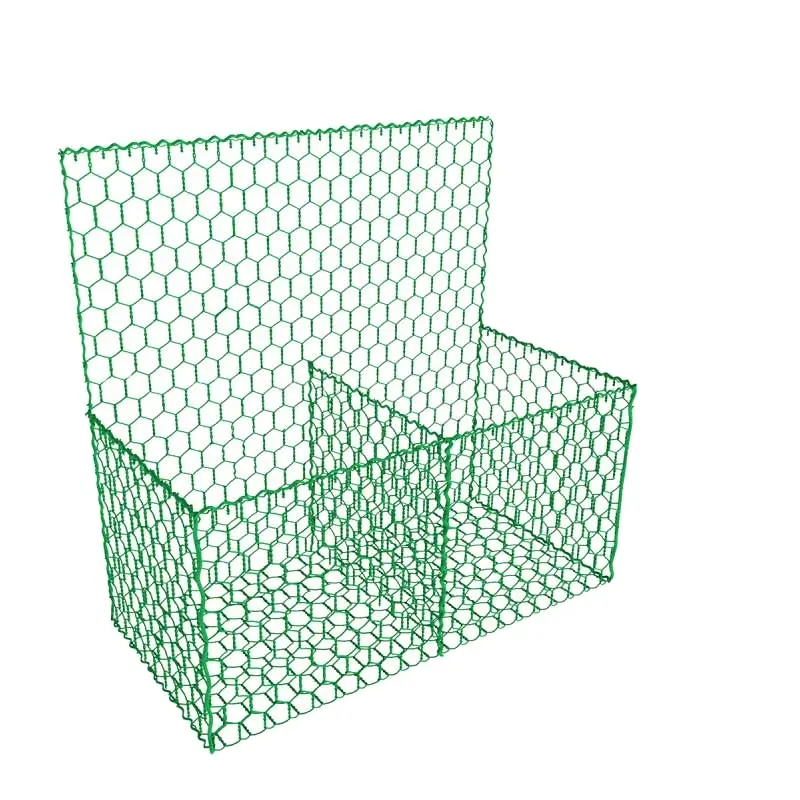 2mx1mx0.5m Hexagonal Hole Galvanized Weave Gabion Boxes Protection Netting Gabion Basket Stone Cage