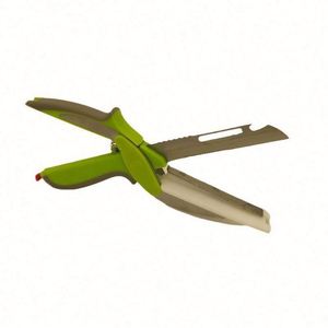 Tijeras de Cocina Inteligentes 2 en 1, Prácticas para Cortar Alimentos, Frutas y Verduras, con Tabla de Cortar Integrada, 2024 - Product Image 1