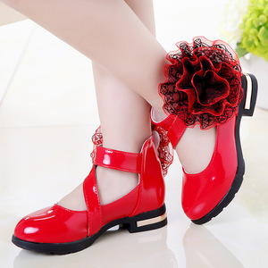 Nueva versión coreana, zapatos de vestir de rendimiento negros para niñas, suelas blandas de primavera y otoño para niños, estilo princesa - Product Image 6