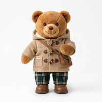 Peluche personnalisable articulée avec squelette intégré, rembourrage en coton PP, pour mascotte de marque ou objet de collection