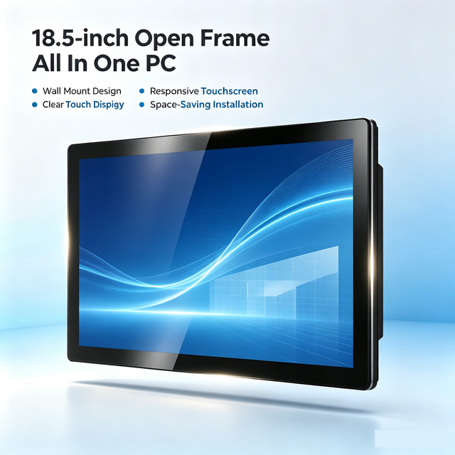 18.5 Inch Industrial Panel PC Front IP65 Capacitive Touch Screen Wall-Mounted All-In-One  4GB 8GB RAM Fanless Cooling