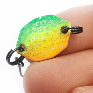 1.3g galleggianti di <span class=keywords><strong>trota</strong></span> di rame esca a cucchiaio Micro 15mm di metallo con gancio esca di potenza in stile filatore d'acqua dolce paillettes esca <span class=keywords><strong>per</strong></span> trote - Product Image 4