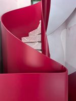 Escalier Flottant en Acier Artistique, Escalier Moderne en Métal Cantileveré pour Villa et Maison