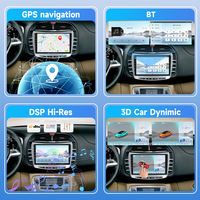 Radio Mobil Android Podofo 9'' 4+64G Qualcomm 8 Core untuk Lancia Delta 2009-2019 Wireless CarPlay/Android Auto WiFi 4G OEM ODM