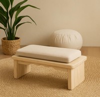 Bancs de méditation de yoga en bois massif tabouret de méditation à genoux portable tabouret de prière au genou