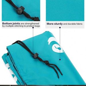 Sac à linge à cordon personnalisé avec logo imprimé, en polyester et nylon, écologique, pour sous-vêtements, vente en gros - Product Image 6