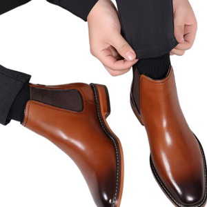 Zapatos Oxford Clásicos Formales de Negocios para Hombre Británico, con Correa de Monje, de Cuero Genuino, Punta Reforzada, Alta Calidad, para Boda, Novio, Antideslizantes, de Invierno - Product Image 1