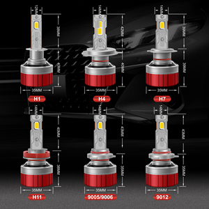 Ampoule de phare LED GICOO F10 haute puissance 160W 20000lm pour voiture, éclairage LED automobile H1 H3 H4 H7 H11 H13 9005 9006 6000K - Product Image 6