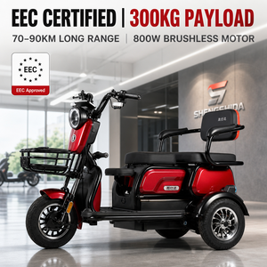 Venta al por Mayor de Triciclo Eléctrico de 1000W 600W, 3 Ruedas, 60V 20Ah, Motocicleta para Adultos - Product Image 1