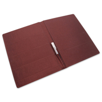 Logo personnalisé Offre Spéciale hôtel d'affaires menu clip en cuir PU 4 trous reliure à anneaux dossier format A4 carnet de notes