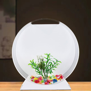 Aksesoris Akuarium Multi-ukuran Kreatif untuk Rumah atau Kantor, Meja atau Rak, Akuarium Bulat Akrilik - Product Image 3