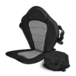 EVA plastic black Water-resistant Deluxe Backrest Kayak cushion Seat For Boat with Back Pack Fishing Accessories