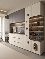 Armoire de salle à manger et armoire de salon en bois, style minimaliste moderne, respectueuse de l'environnement pour la maison