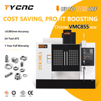 Centro de Mecanizado CNC Vertical VMC866, Control GSK, Husillo BT40, Fresadora CNC Universal Automática