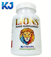 Capsules de complément alimentaire Lion's Mane |   Complément alimentaire pour adultes pour le bien-être cognitif et le soutien de la mémoire |   Formule Nootropique Naturelle
