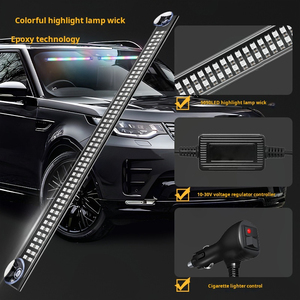 Yosovlight nuova auto luci LED Bar colorato parabrezza striscia di avvertimento per anteriore posteriore compatibile con Golf Versa Tiida modelli - Product Image 4