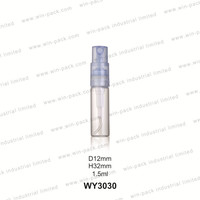 Mini flacon pulvérisateur de parfum en verre de 0,5 ml à 5 ml, atomiseur d'eau avec pompe de type scellé