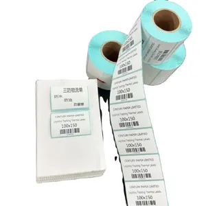 Logistics Tracking Thermal Labels 100x150 Courier Bill Sticker Paper Waterproof Customizable Size Sticker Paper